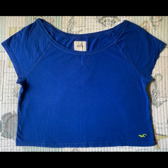 Hollister Boatneck Crop Top - Picture 1 of 10